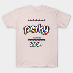 Perky 2000 ColorGroove Retro-Rainbow-Tube nostalgia (wf) T-Shirt